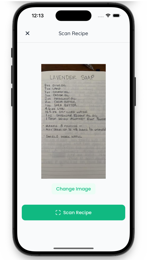 Recipe Scanner